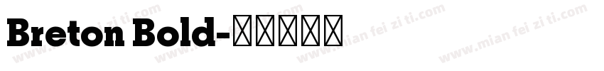Breton Bold字体转换